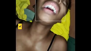 Swarthy teen shouting from 12inch